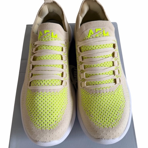 APL | Techloom Breeze Light Yellow Knit Slip-On Sneakers